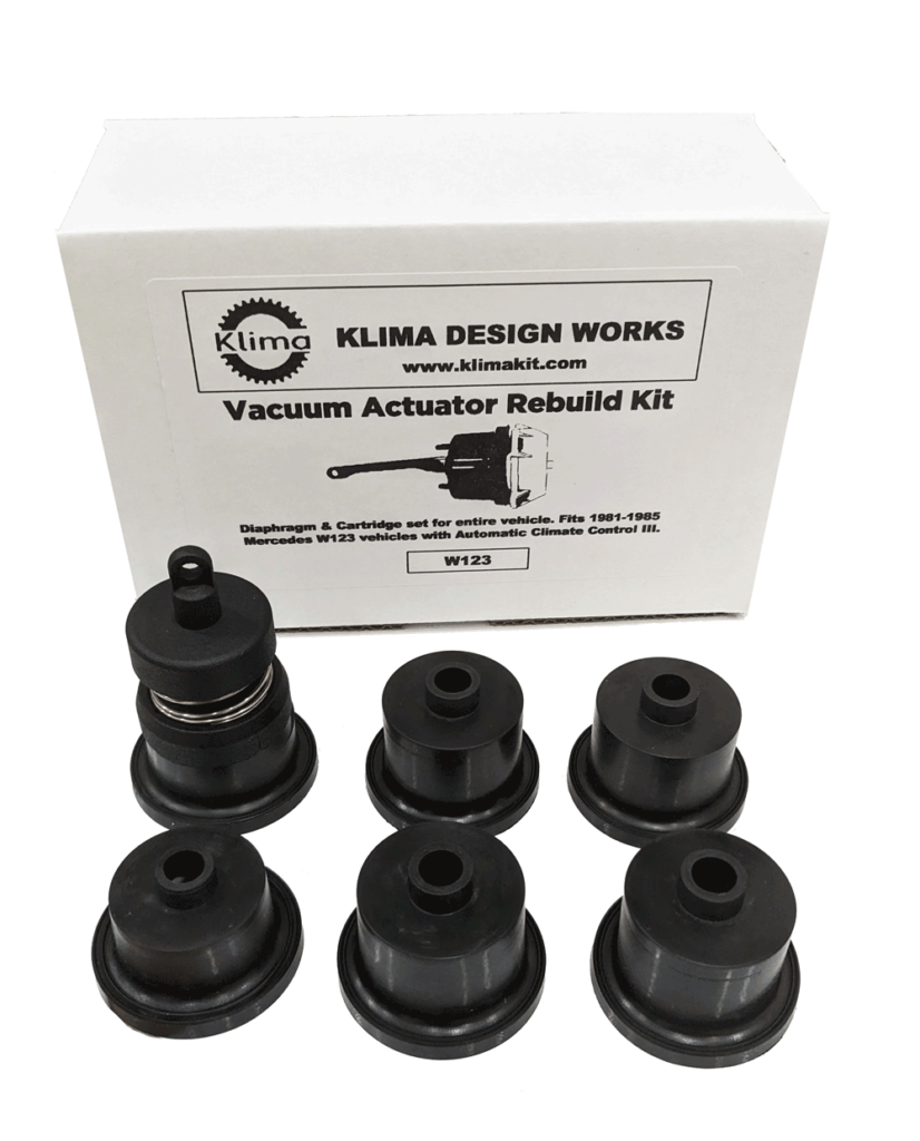 Complete Vacuum Actuator Rebuild Kit W123 – Klima Design Works